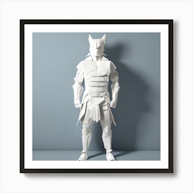 Origami Warrior Art Print