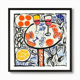 Summer Wine Matisse Style 4 Art Print