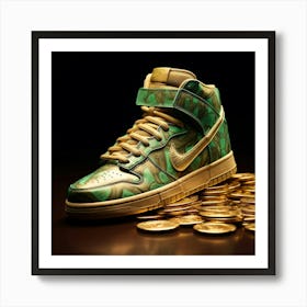 Nike Sb Dunk Gold Coins Art Print