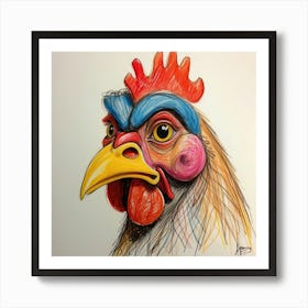 Rooster 20 Art Print