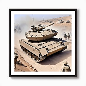 M1a2 Tank Art Print