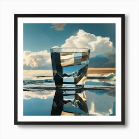 vaso cristal corto Art Print