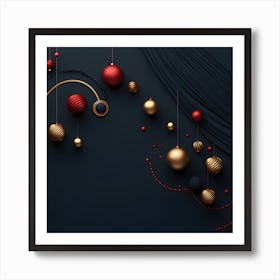 Christmass Abstract 011 1 Art Print