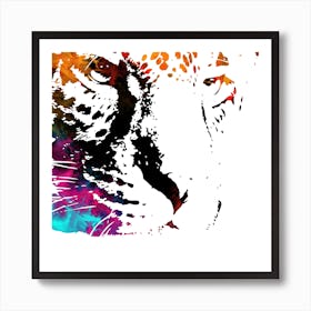 A Nice Tiger Art Illustration In A Painting Style 02 1 Art Print