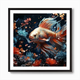 Betta Fish 4 Art Print