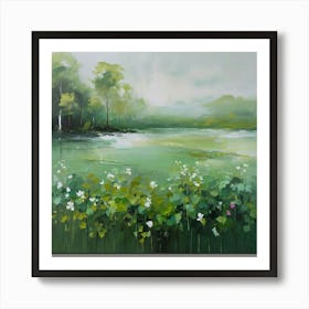 Default Original Landscape Plants Oil Painting 19 Art Print