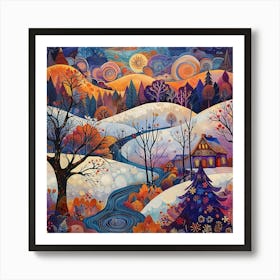 Winter Landscape 7 Art Print