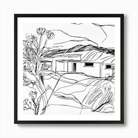 House In The Mountains Art Print