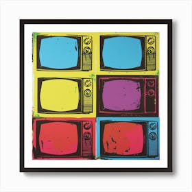 Televisions Pop Art 1 Art Print