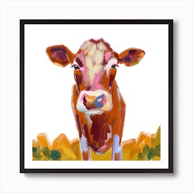 Hereford Cow 03 1 Art Print