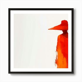 Chinese Woman In Red Hat Art Print