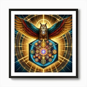Owl Of The Zodiac Art Print