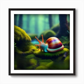 Alien Snail Art Print