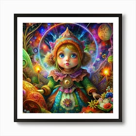 Little Girl In The Forest Poster