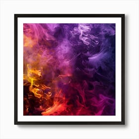 Abstract Smoke Background 6 Art Print