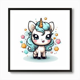 Cute Unicorn 94 Art Print