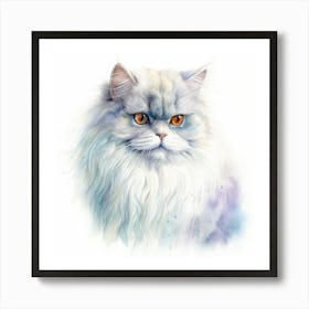 Chinchilla Persian Cat Portrait 3 Art Print