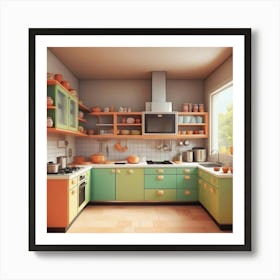 Kitchen Design For Kids Art Print