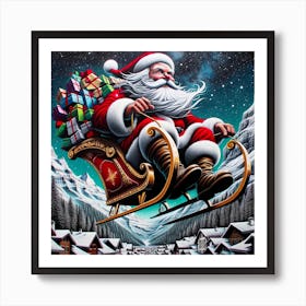 Santa Claus S Present Of Peace 13 Art Print