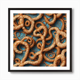 Octopus Pattern Art Print