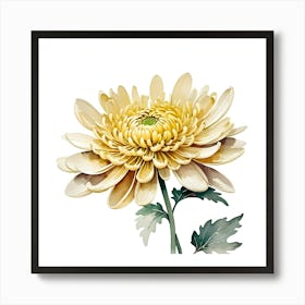 Yellow Chrysanthemum Art Print