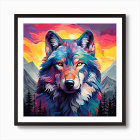 Wolf dream Art Print