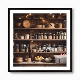 Rustic Kitchen Art Print