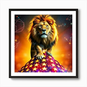 Zodiac Lion 20 Art Print