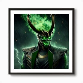 Loki Ghost Rider Art Print