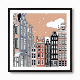 Amsterdam Cityscape 3 Art Print