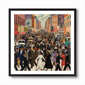 'The People's Parade' Art Print