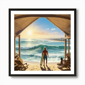 Surfer'S Paradise Art Print