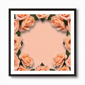 Frame Of Roses 1 Art Print