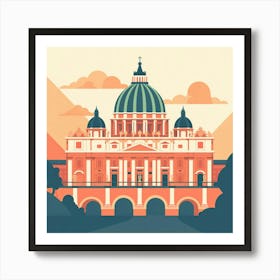 A Vatican City Vector Design Illustration 1720445017 1 Art Print