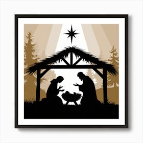 Nativity Scene Art Print