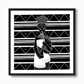 Xhosa Woman Square Art Print