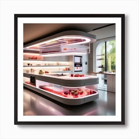 Futuristic Kitchen 3 Art Print