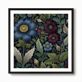 Floral Wallpaper Art Print