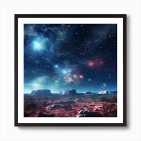 Starry Night From Another Place Art Print