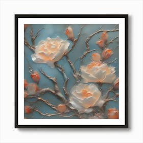 Peony Blossoms Art Print