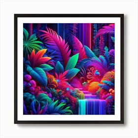 Tropical Jungle Art Art Print