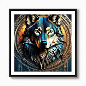 Wolf Painting, Wolf Art, Wolf Painting, Wolf Painting, Wolf Art Art Print