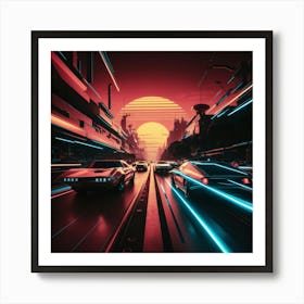 Futuristic City 9 Art Print