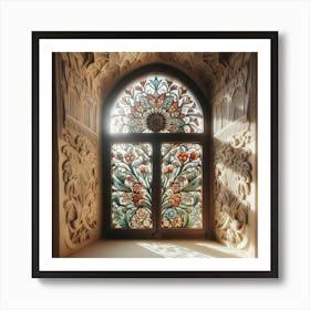 Stained Glass Window21 Art Print