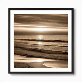 Sunset At The Beach 457 Art Print