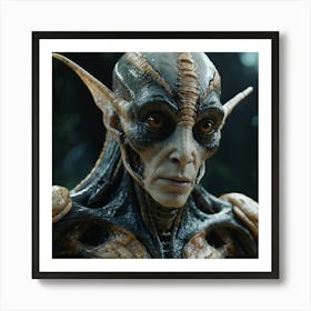 Realistic Mars Alien Art Print Art Print