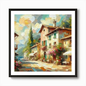 Italian Village Art Print