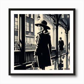 London Street Scene 10 Art Print