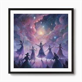 Witches Dance Art Print