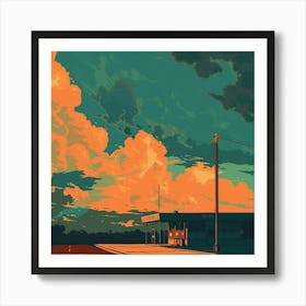 Sunset In The Sky 1 Art Print